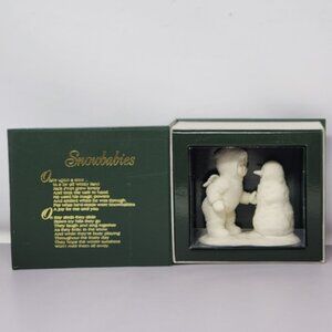Department 56 Snowbabies "Building‎ A Snowfriend" Figurine With Box